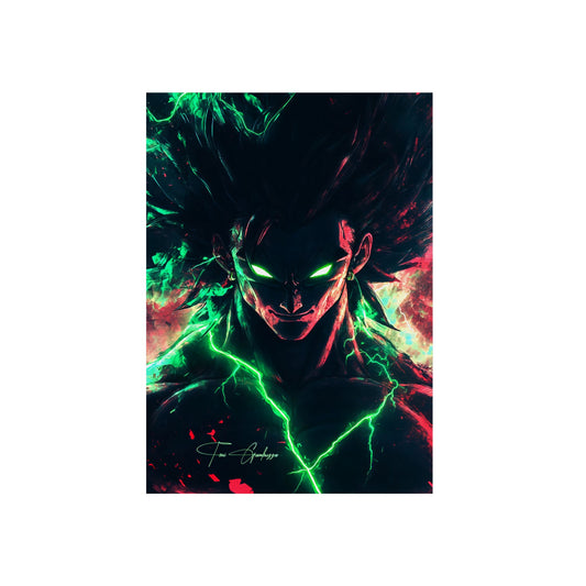 Anime Art - Broly  🇩🇪 GER Shipping - Anime Art on Metal Poster