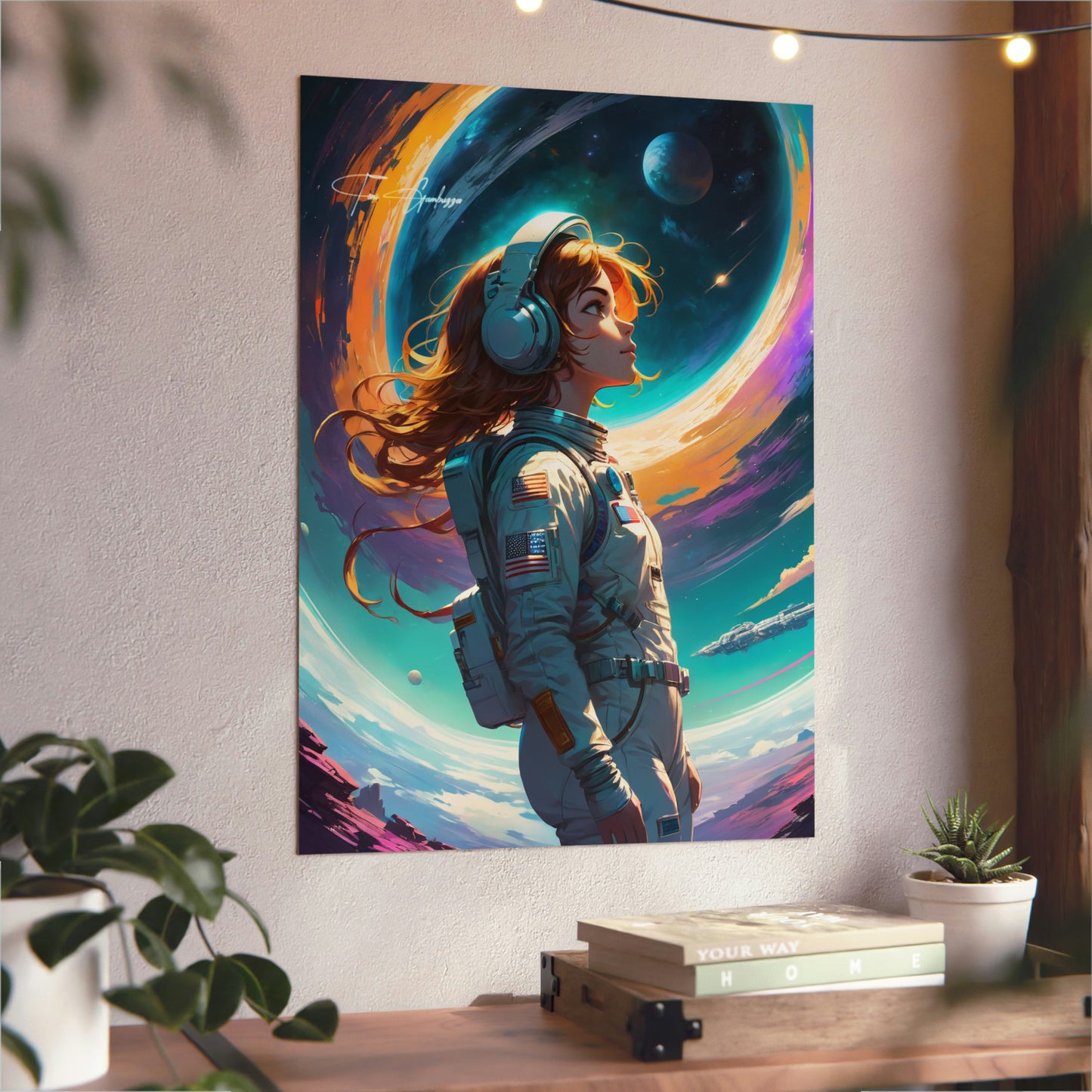 Space.mp3 🇩🇪 GER Shipping - Anime Art on Metal Poster