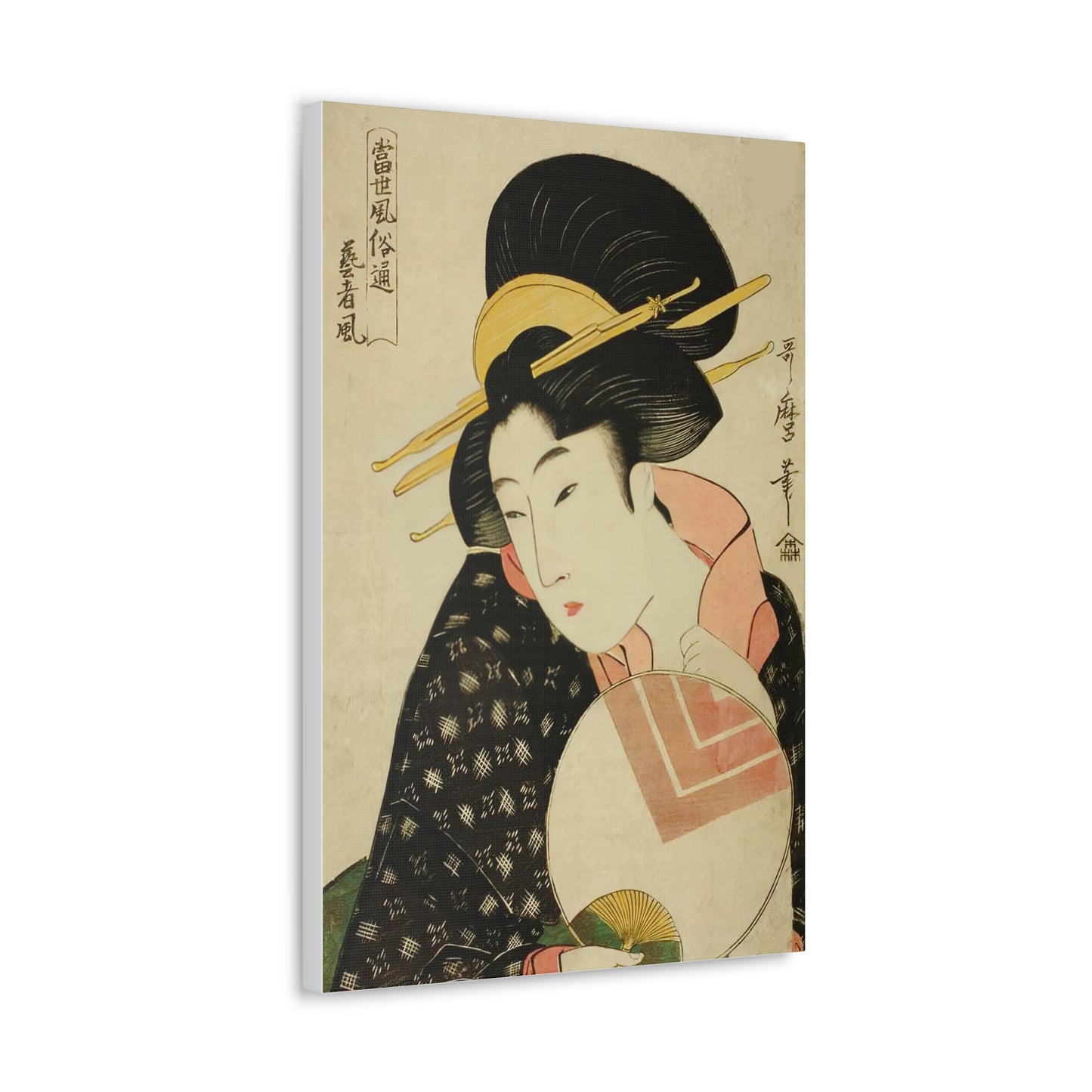 Ukiyo-e Art - Geisha Style - Kitagawa Utamaro • Traditional Japanese Art on high quality Canvas