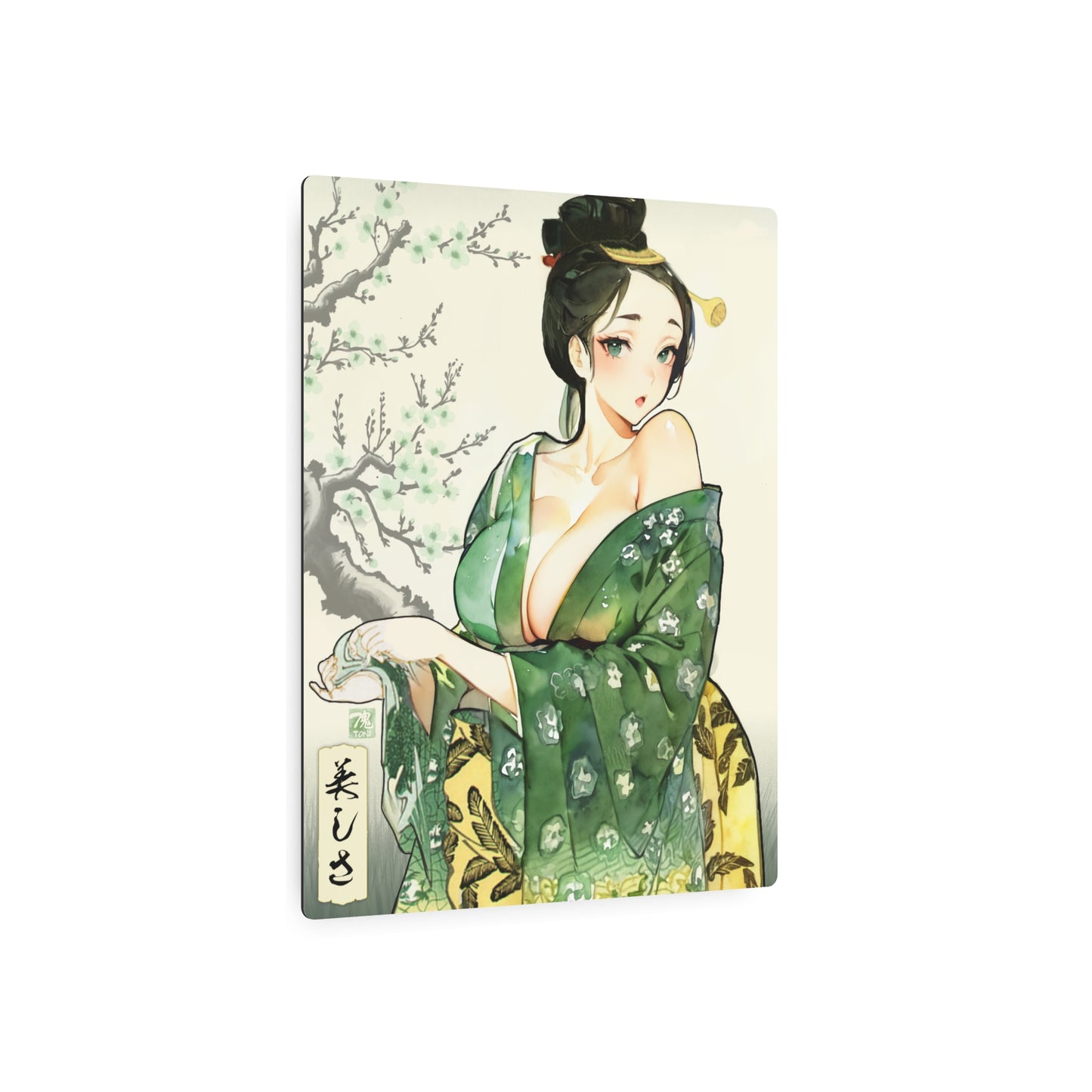 Ukiyo-e Art - Beauty 🇺🇸 US Shipping - Traditional Japanese Art on Metal Poster