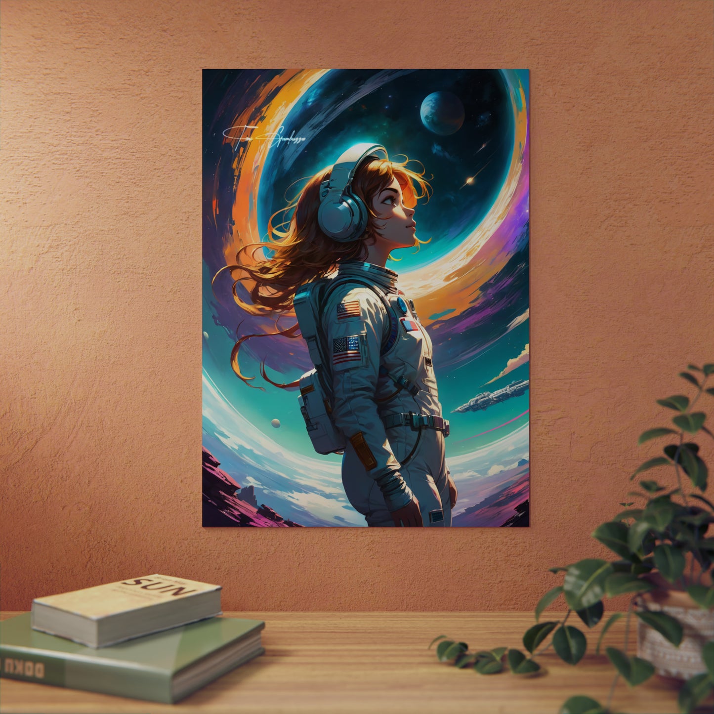 Space.mp3 🇩🇪 GER Shipping - Anime Art on Metal Poster