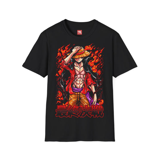 Anime Shirt - Luffy on Fire - Anime Style Clothing