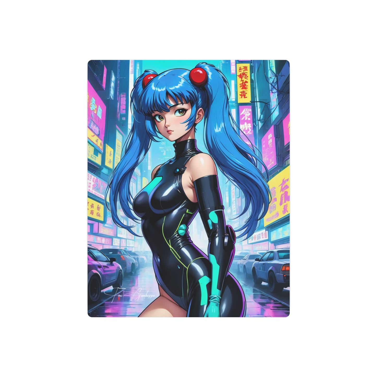 Cyberpunk Shampoo 🇺🇸 US Shipping - Anime Art on Metal Poster