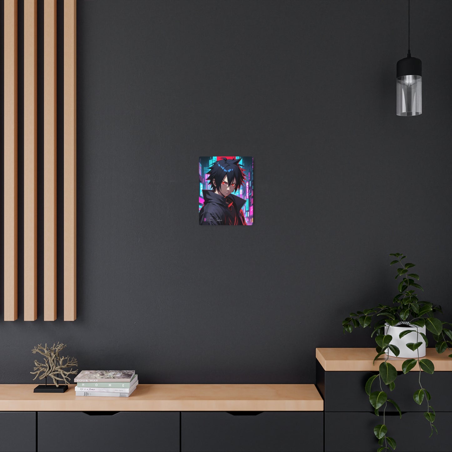 Cyberpunk Sasuke 🇺🇸 US Shipping - Anime Art on Metal Poster