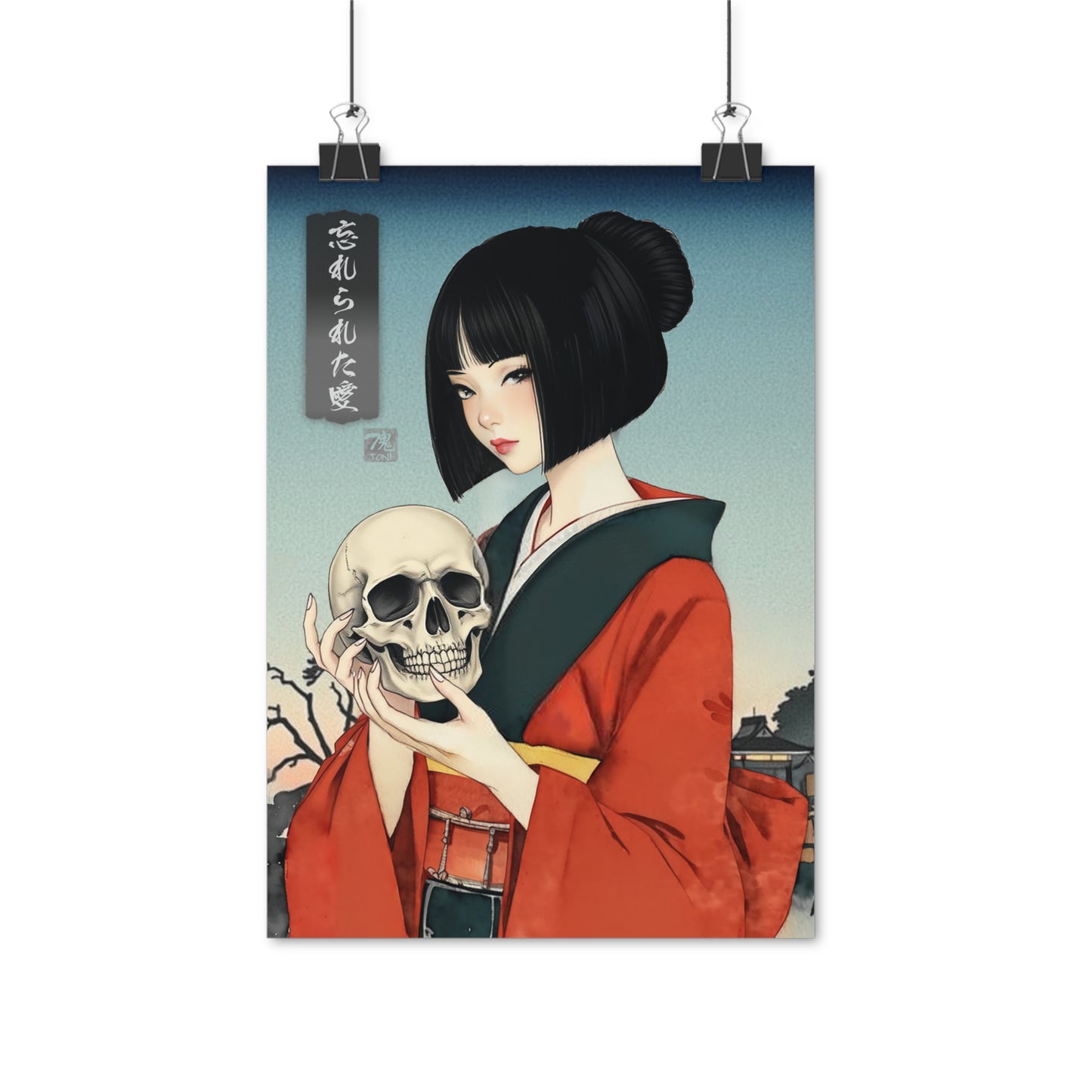 Ukiyo-e Art - Forgotten love • Traditional Japanese Art on high quality poster