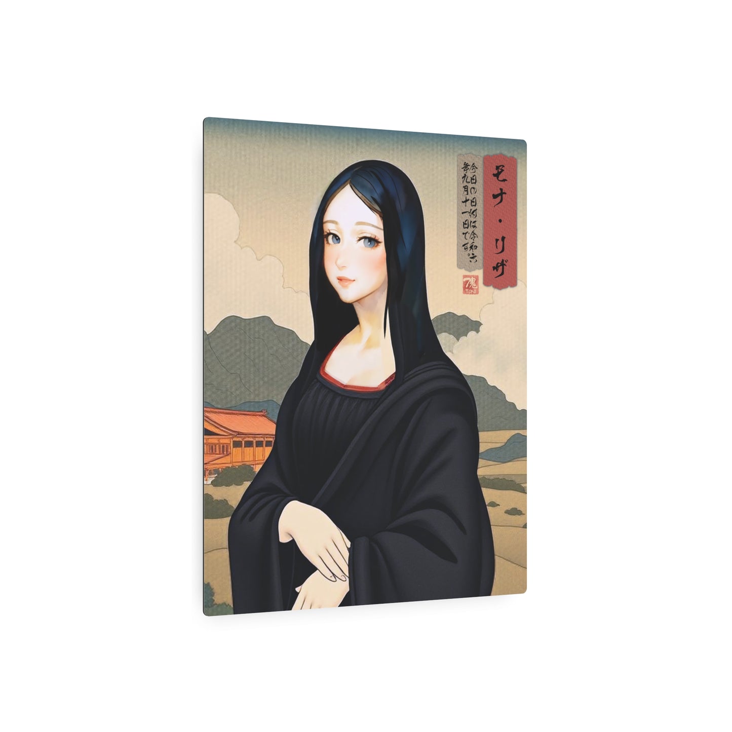 Ukiyo-e Art - Mona Risa 🇺🇸 US Shipping - Traditional Japanese Art on Metal Poster