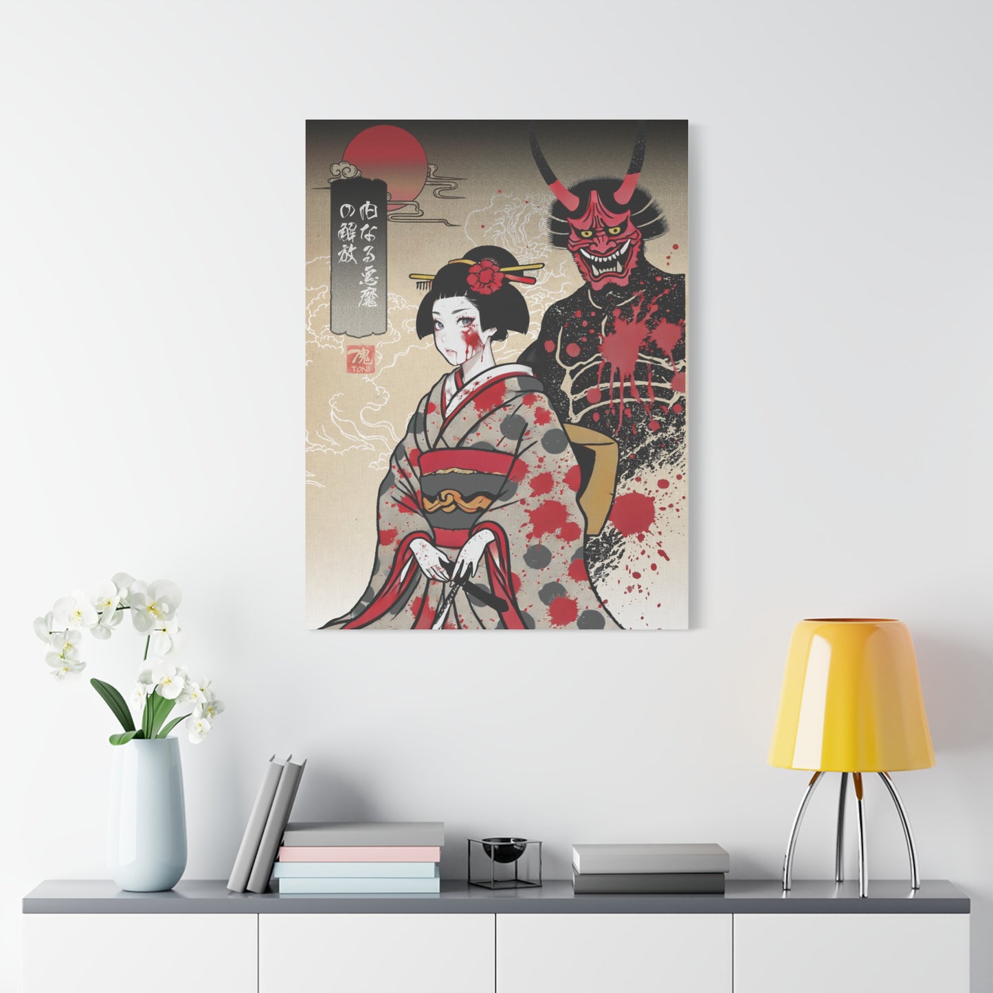 Ukiyo-e Art  - Inner Demon Unleashed • Traditional Japanese Art on high quality Canvas