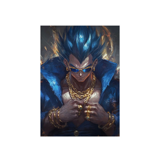 Anime Art - G Vegeta  🇩🇪 GER Shipping - Anime Art on Metal Poster