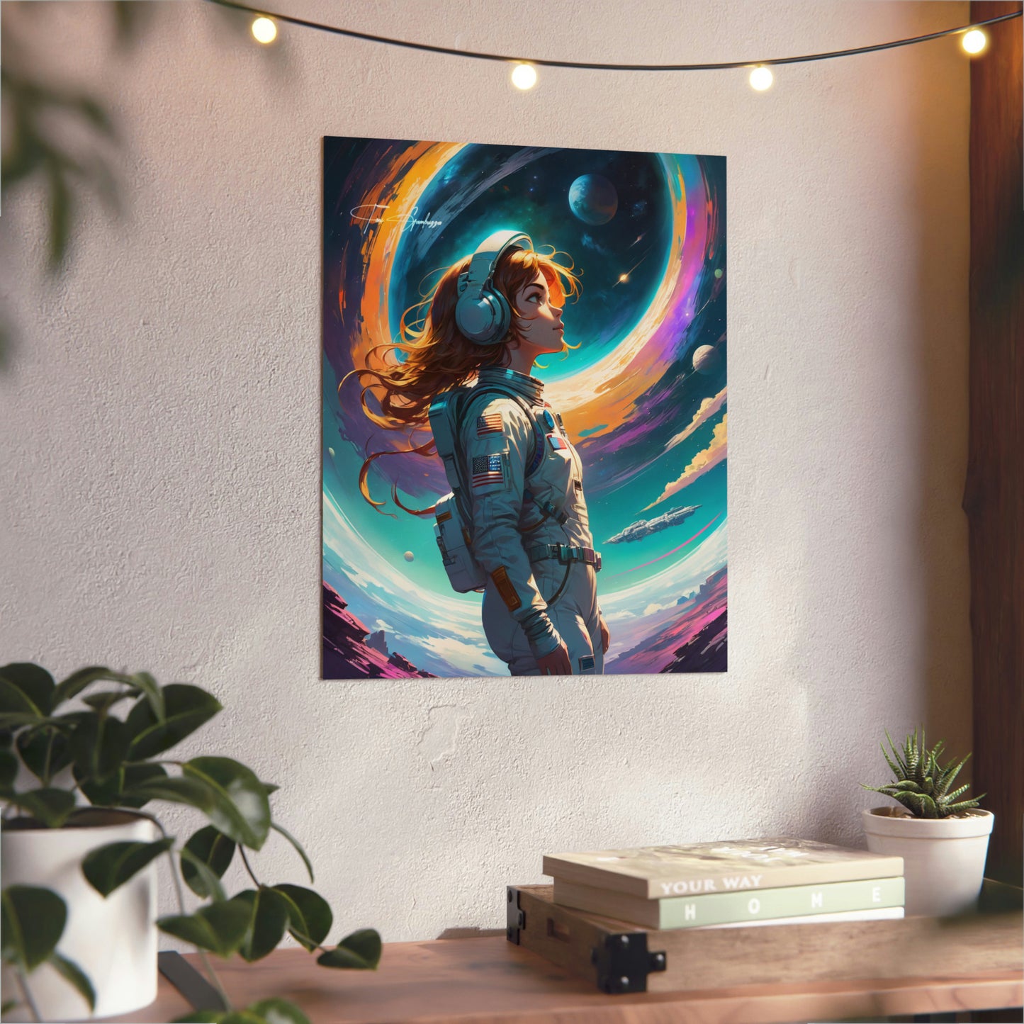 Space.mp3 🇩🇪 GER Shipping - Anime Art on Metal Poster