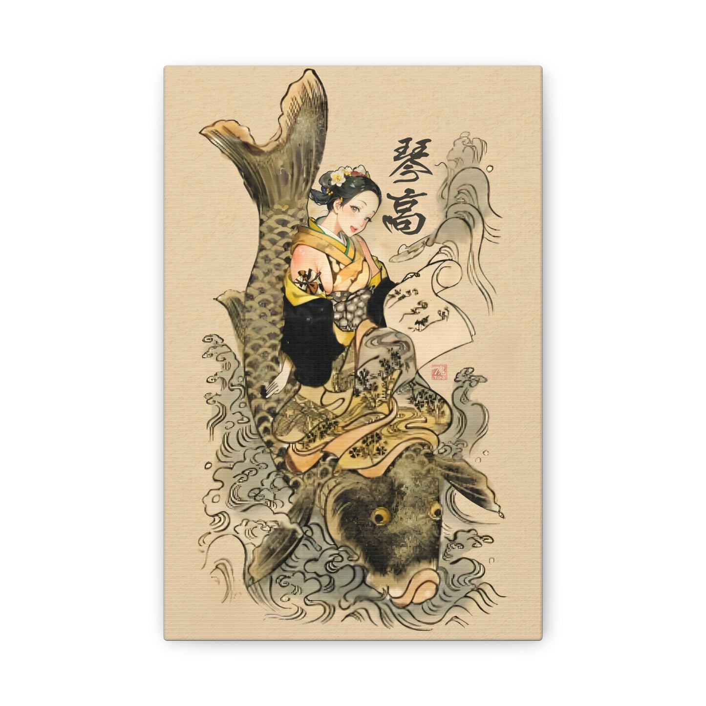 Ukiyo-e Art - Immortal Kinkö • Traditional Japanese Art on high quality Canvas