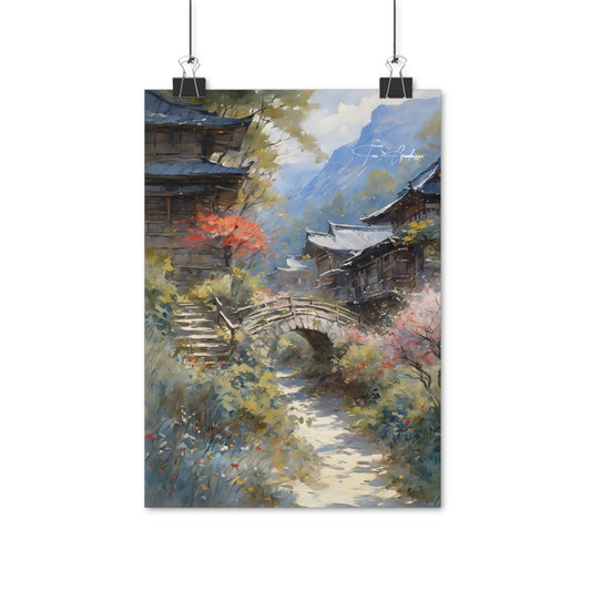 A true home - Oil Painting on high quality poster