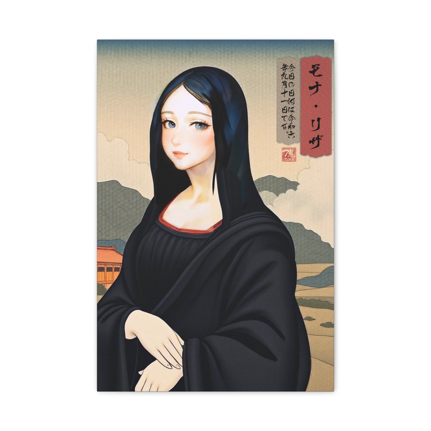 Ukiyo-e Art - Mona Risa • Traditional Japanese Art on high quality Canvas