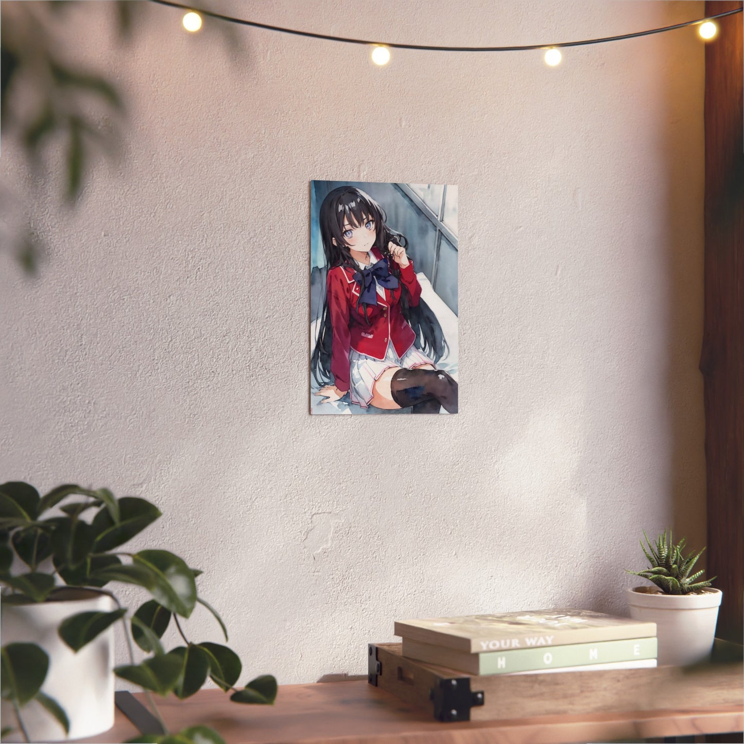 Suzune 🇩🇪 GER Shipping - Watercolor Anime Art on Metal Poster