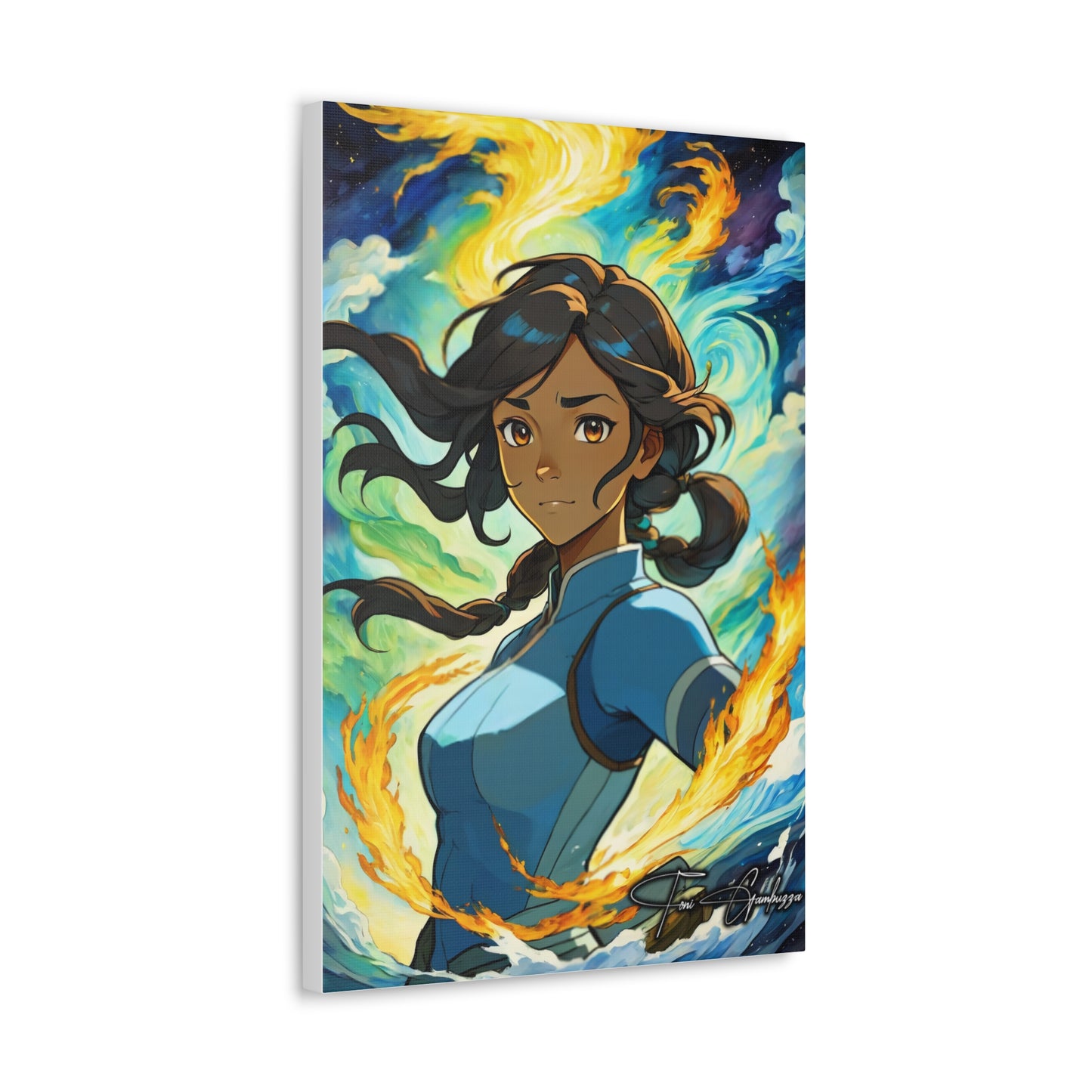 Avatar Korra Portrait - Anime Art on high quality Canvas