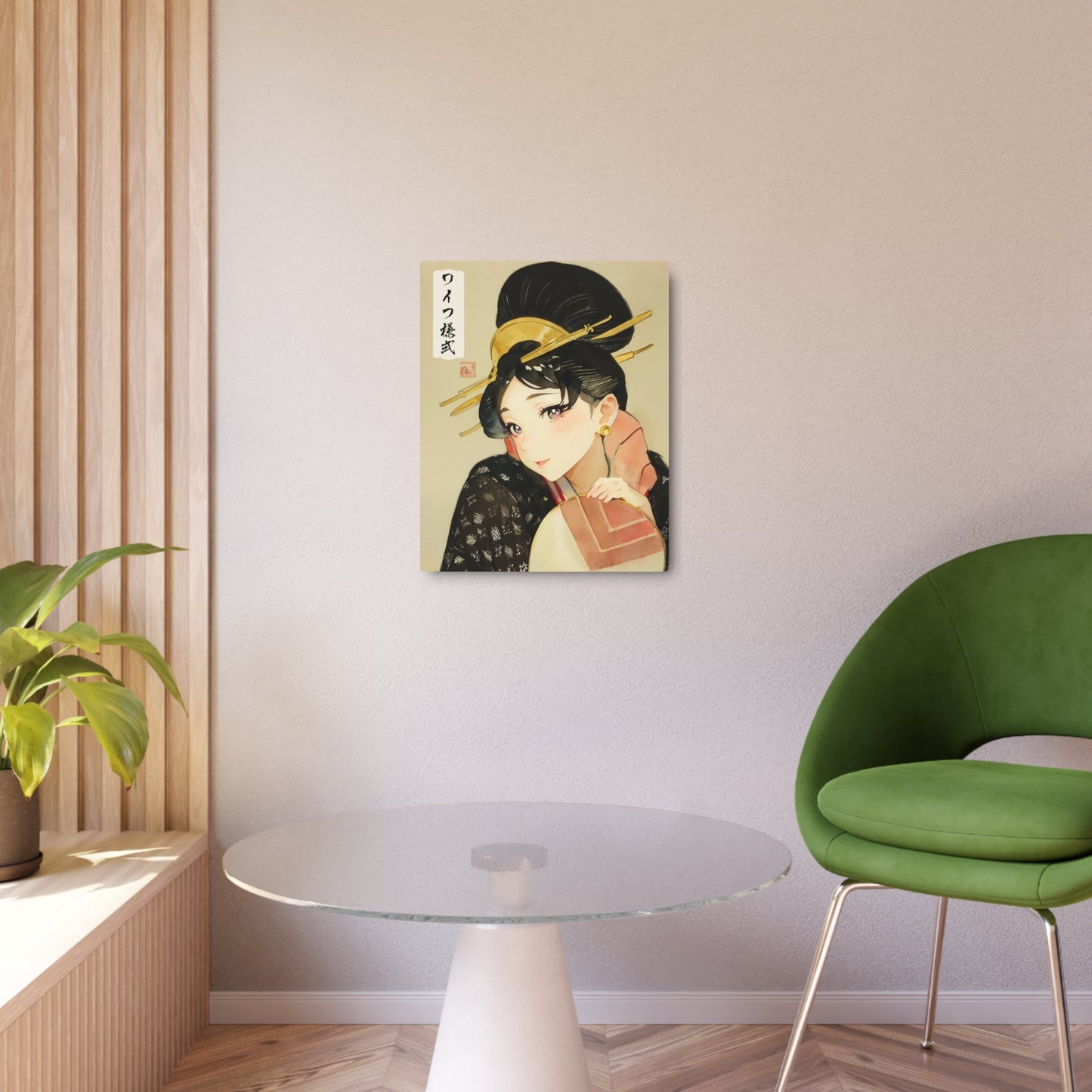 Ukiyo-e Art - Waifu Style 🇺🇸 US Shipping - Traditional Japanese Art on Metal Poster