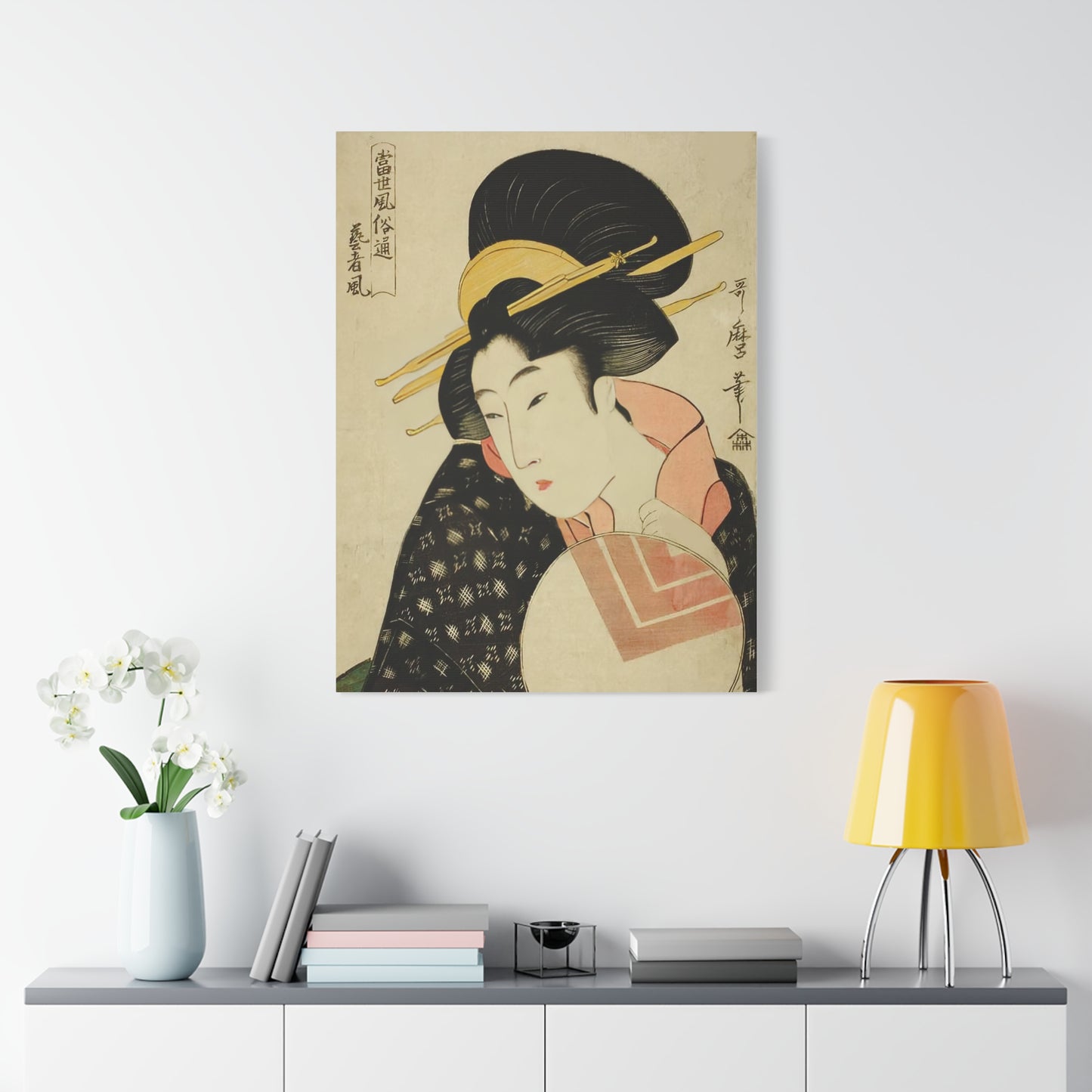 Ukiyo-e Art - Geisha Style - Kitagawa Utamaro • Traditional Japanese Art on high quality Canvas