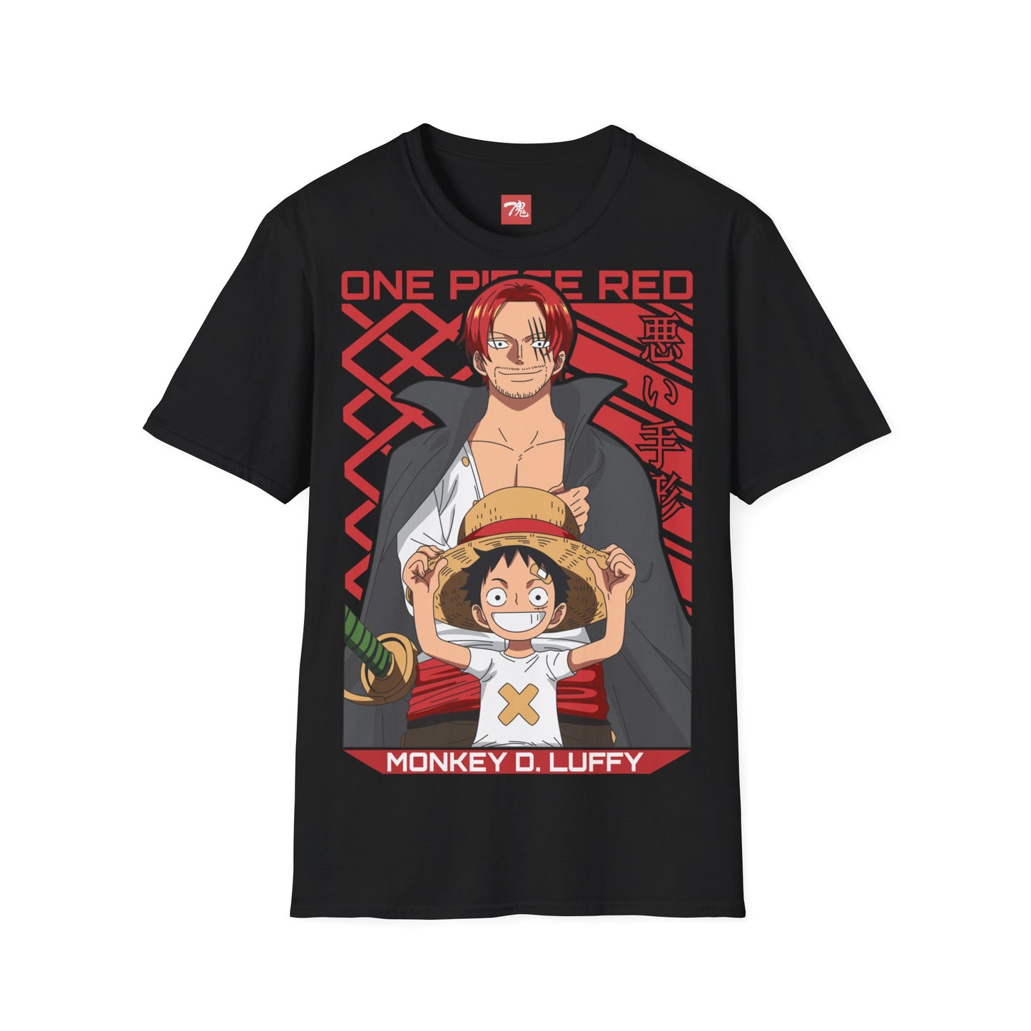 Anime Shirt - Kid Luffy & Shanks - Anime Style Clothing