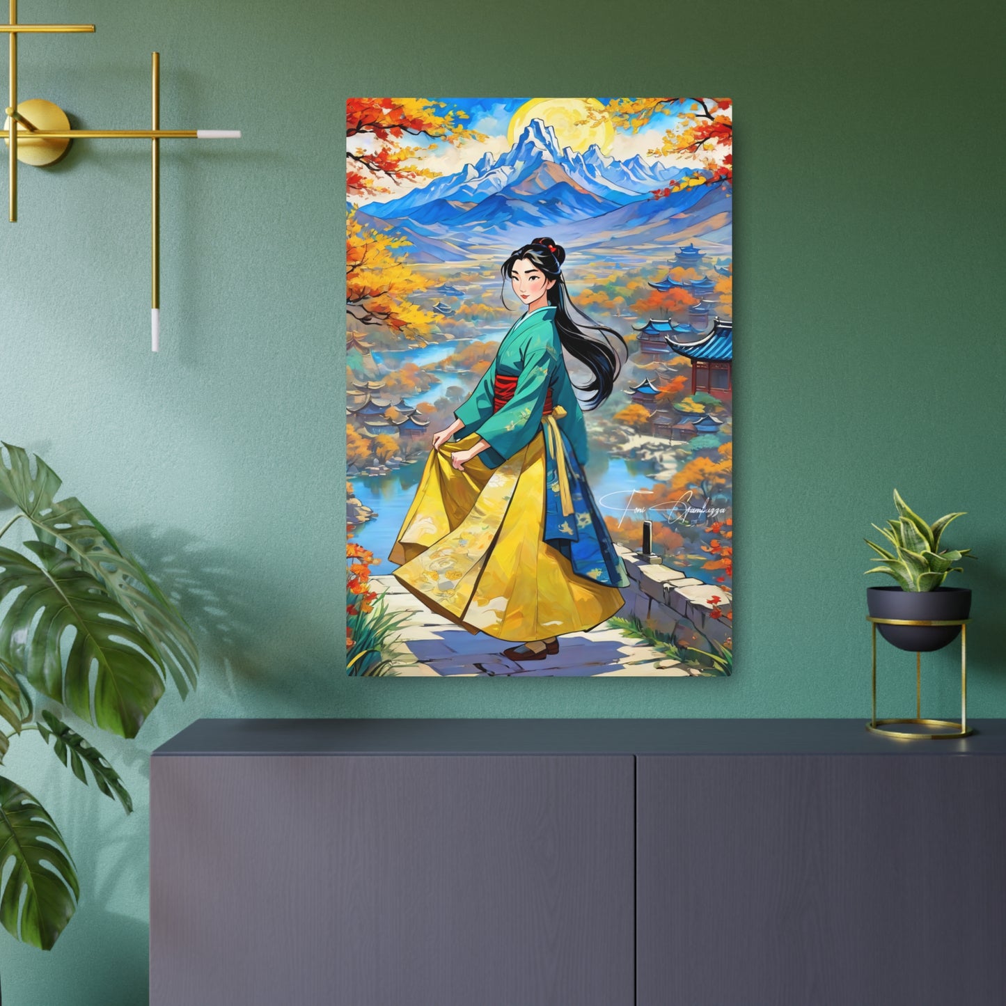 Hua Mulan 🇺🇸 US Shipping - Anime Art on Metal Poster