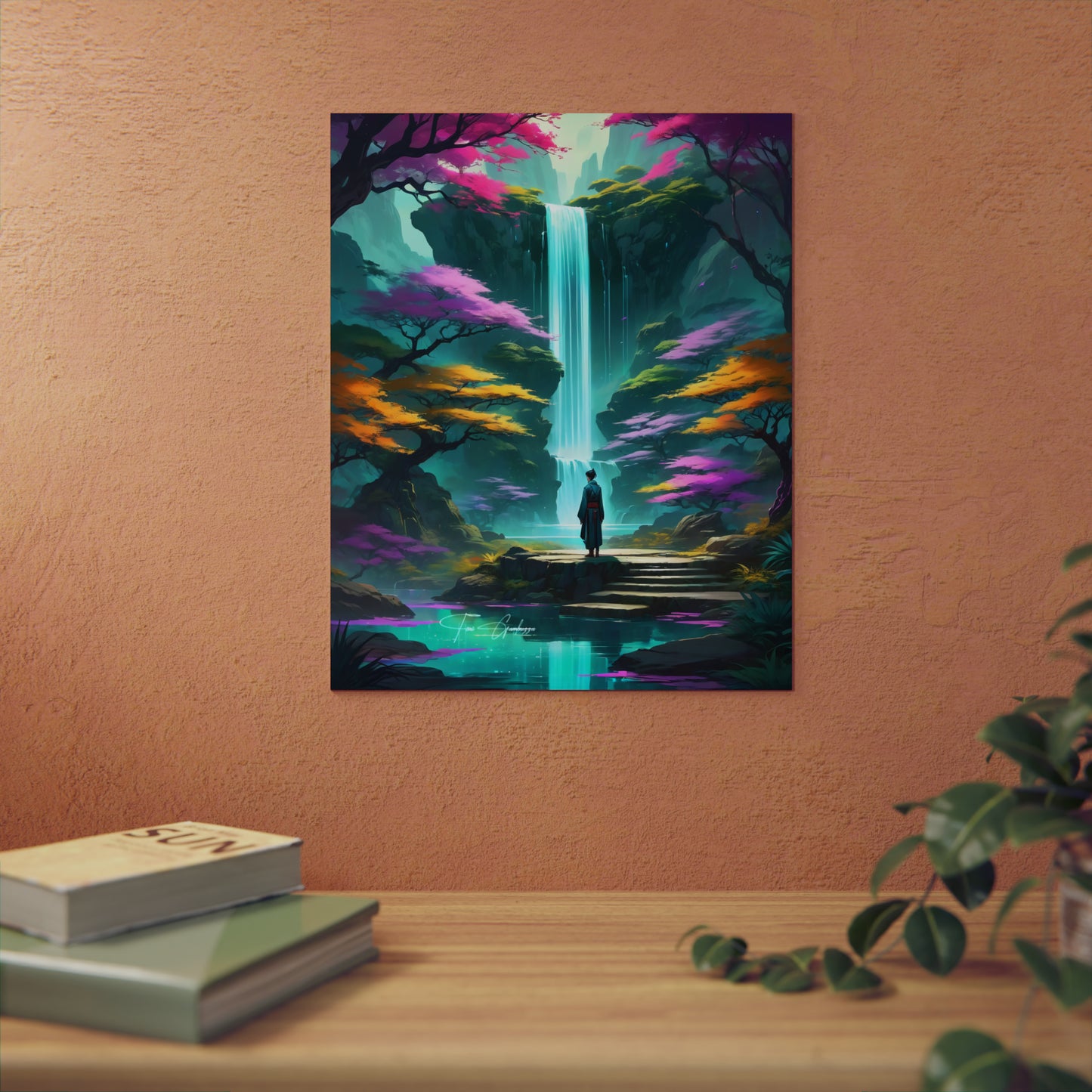 Zen Reflections: Flow 🇩🇪 GER Shipping - Anime Art on Metal Poster