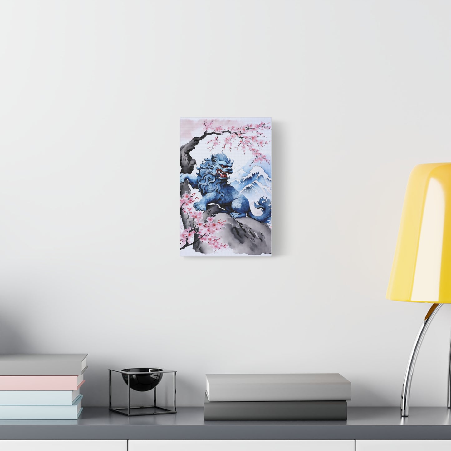 Sumi-e Art  - Komainu • Traditional Japanese Art on high quality Canvas