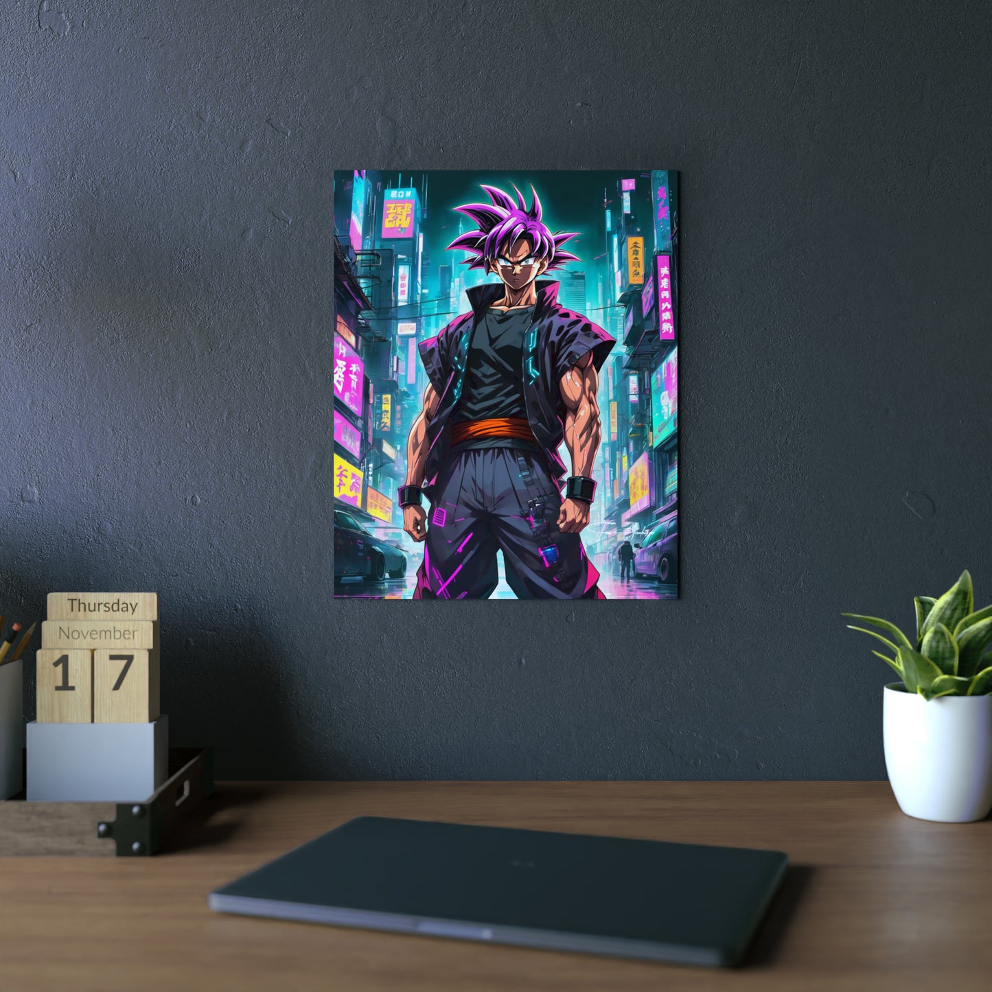 Cyberpunk Ultra Ego 🇩🇪 GER Shipping - Anime Art on Metal Poster