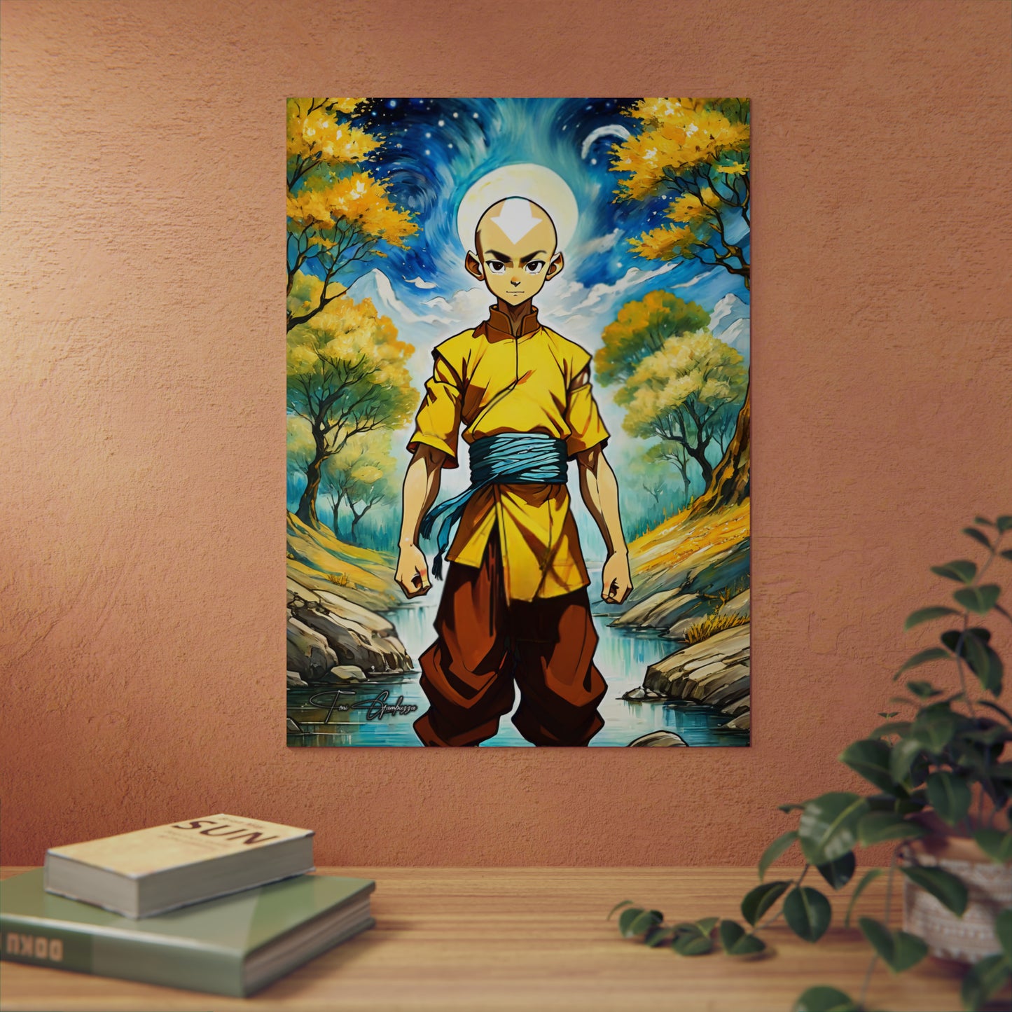 Avatar Aang 🇩🇪 GER Shipping - Anime Art on Metal Poster