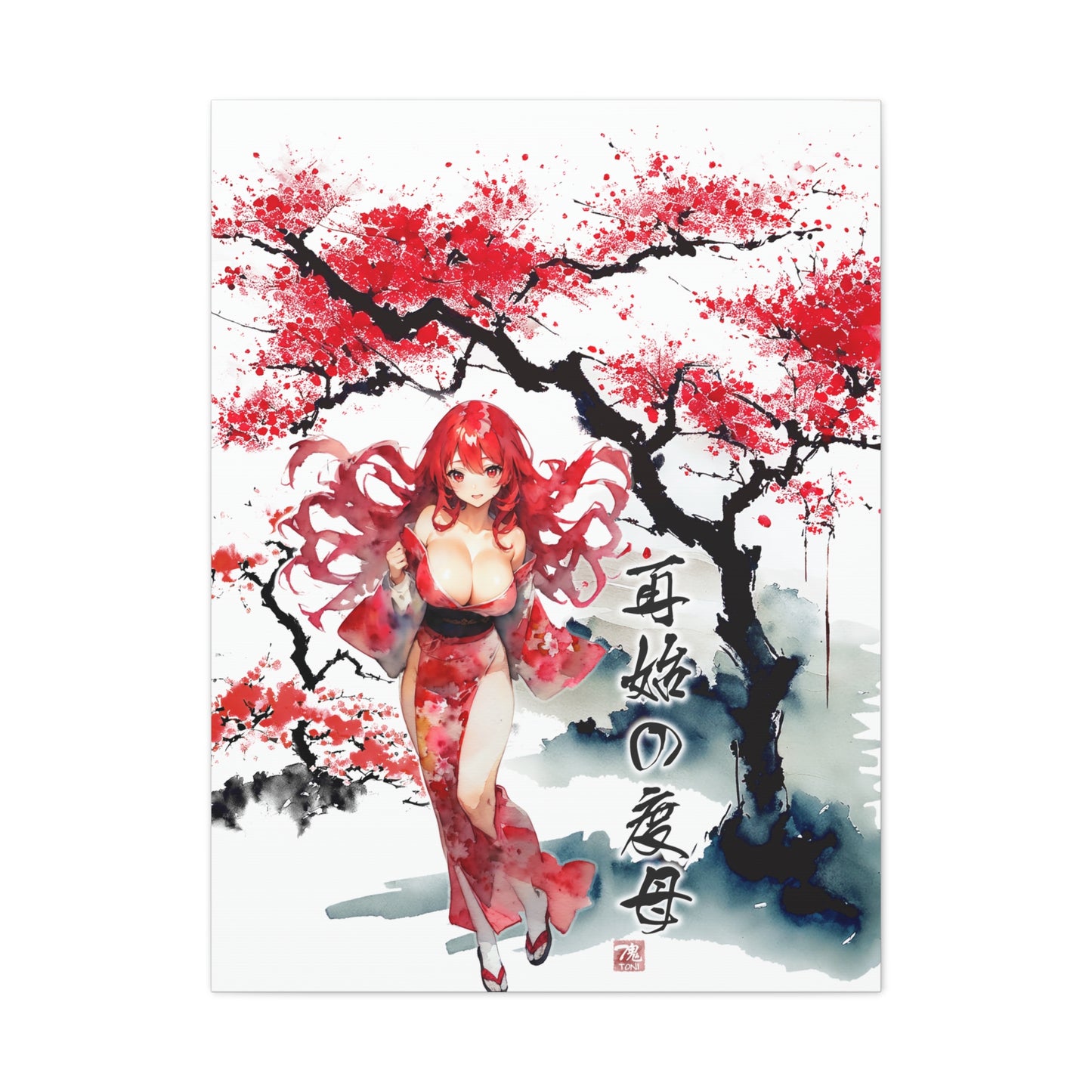 Sumi-e Art - Tara of Renewal • Traditional Japanese Art on high quality Canvas