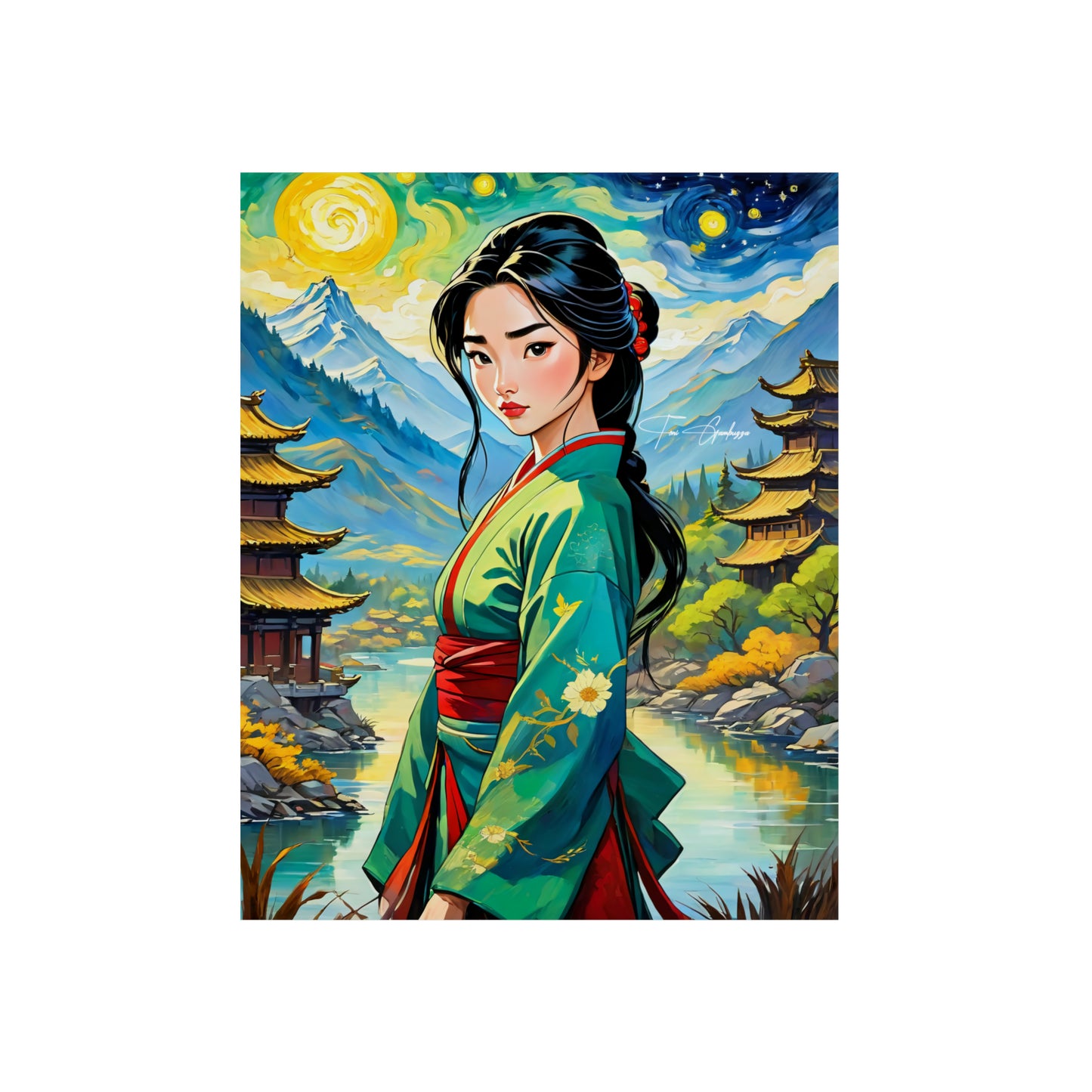 Hua Mulan 3 🇩🇪 GER Shipping - Anime Art on Metal Poster