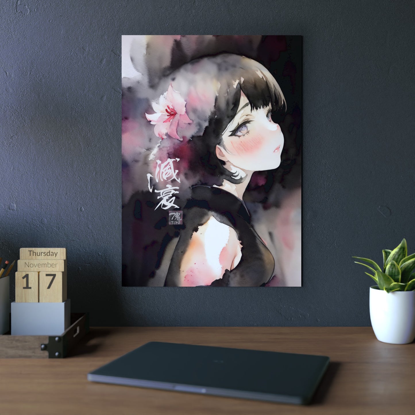 Decay 🇩🇪 GER Shipping - Watercolor Anime Art on Metal Poster