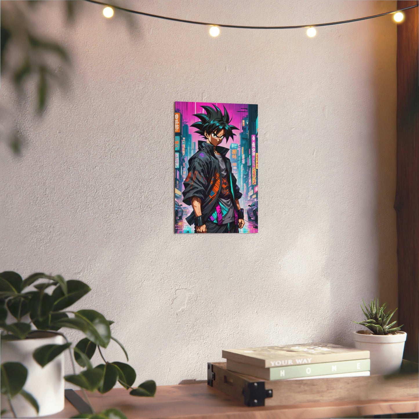 Cyberpunk Son Goku 🇩🇪 GER Shipping - Anime Art on Metal Poster