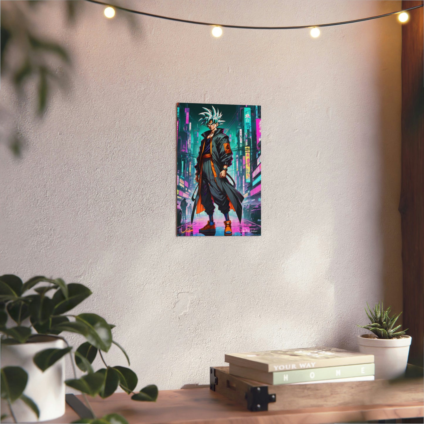 Cyberpunk Ultra Instinct 🇩🇪 GER Shipping - Anime Art on Metal Poster