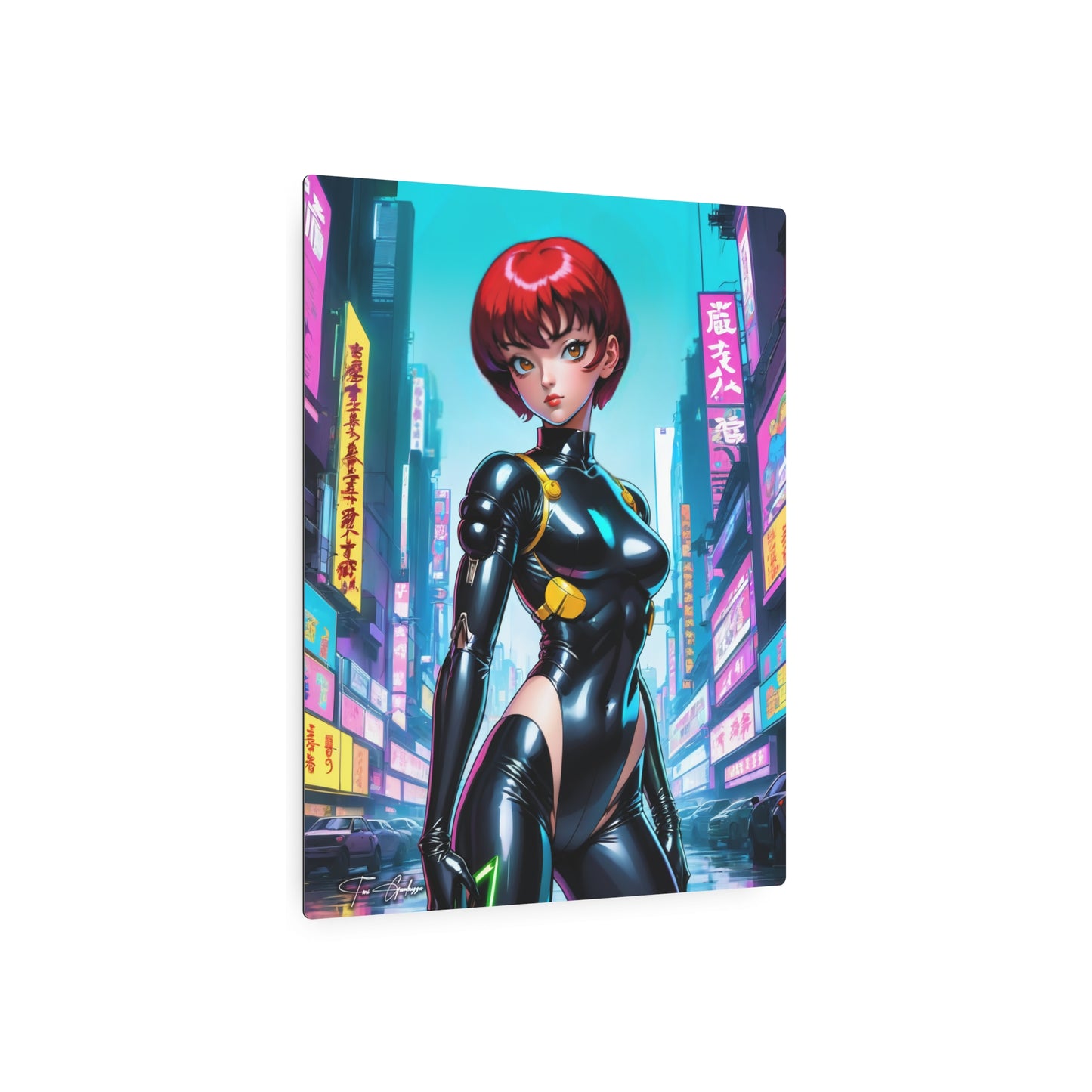 Cyberpunk Ranma Chan 🇺🇸 US Shipping - Anime Art on Metal Poster