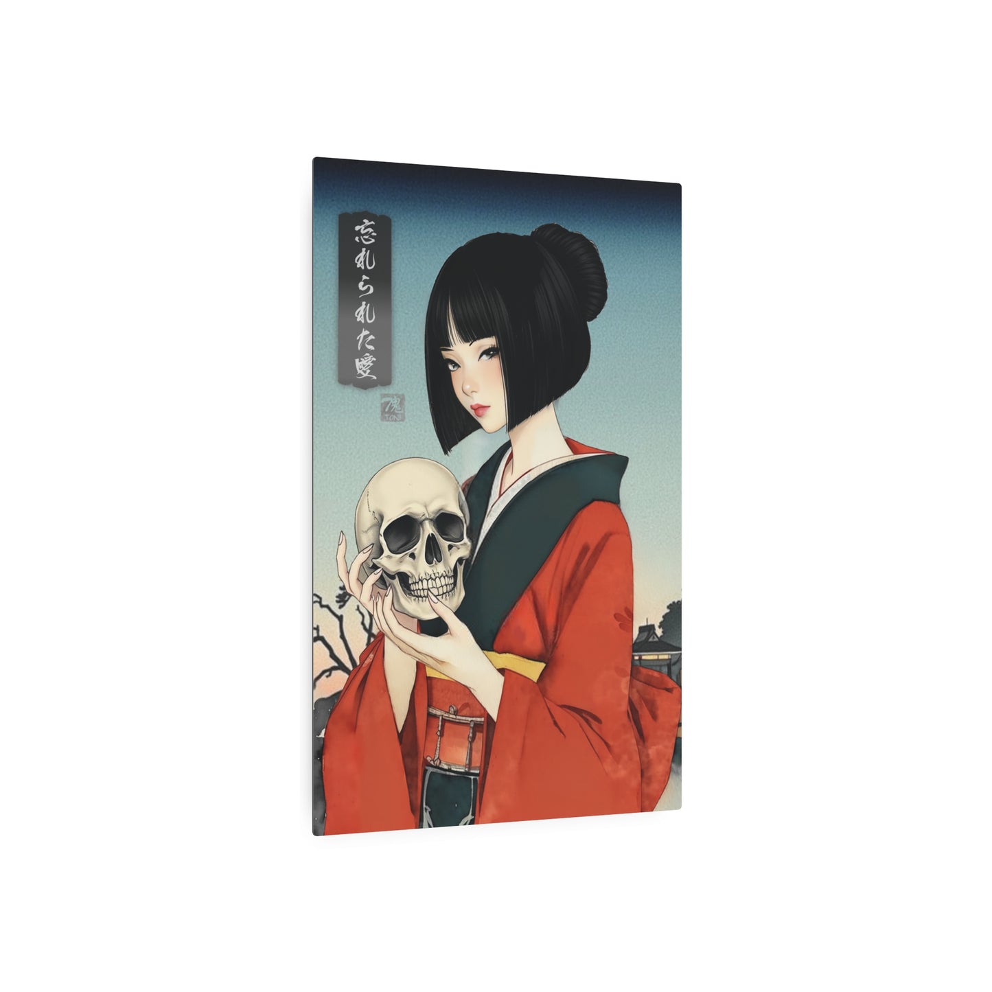 Ukiyo-e Art - Forgotten love 🇺🇸 US Shipping - Traditional Japanese Art on Metal Poster