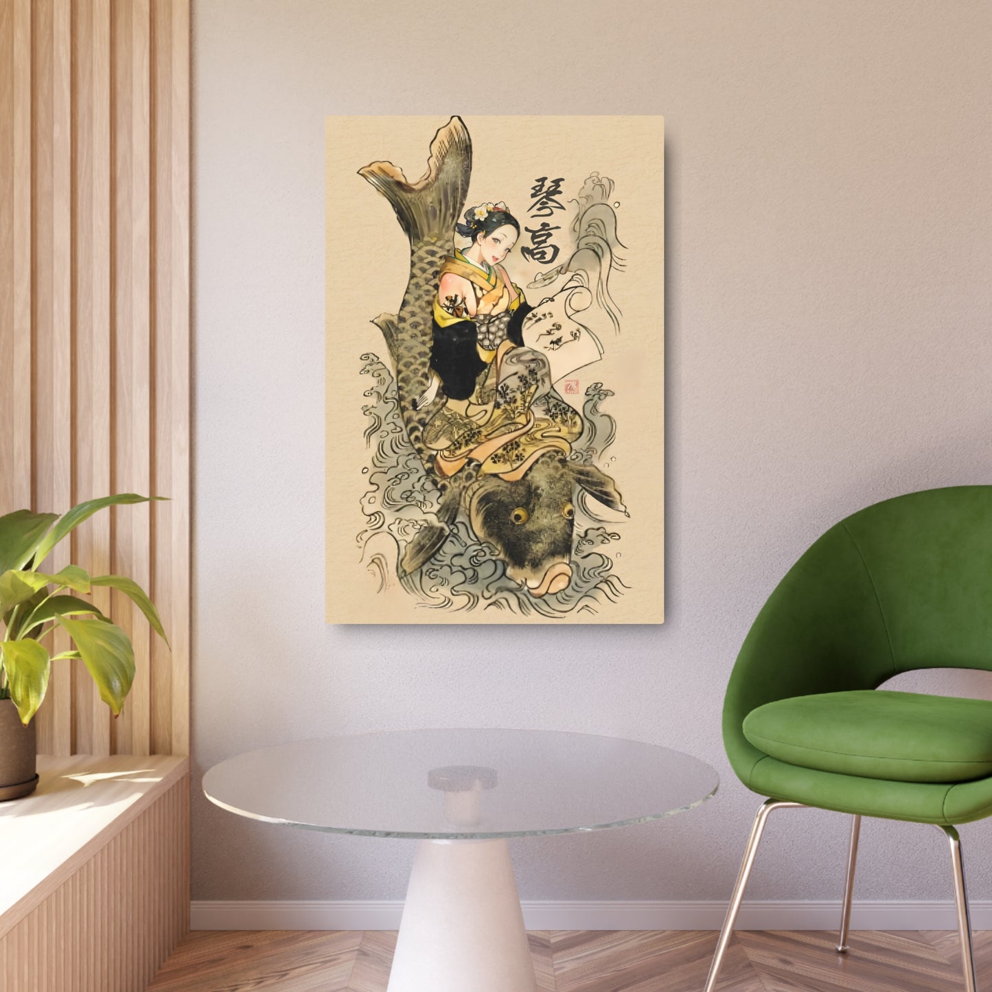 Ukiyo-e Art - Immortal Kinkö 🇺🇸 US Shipping - Traditional Japanese Art on Metal Poster