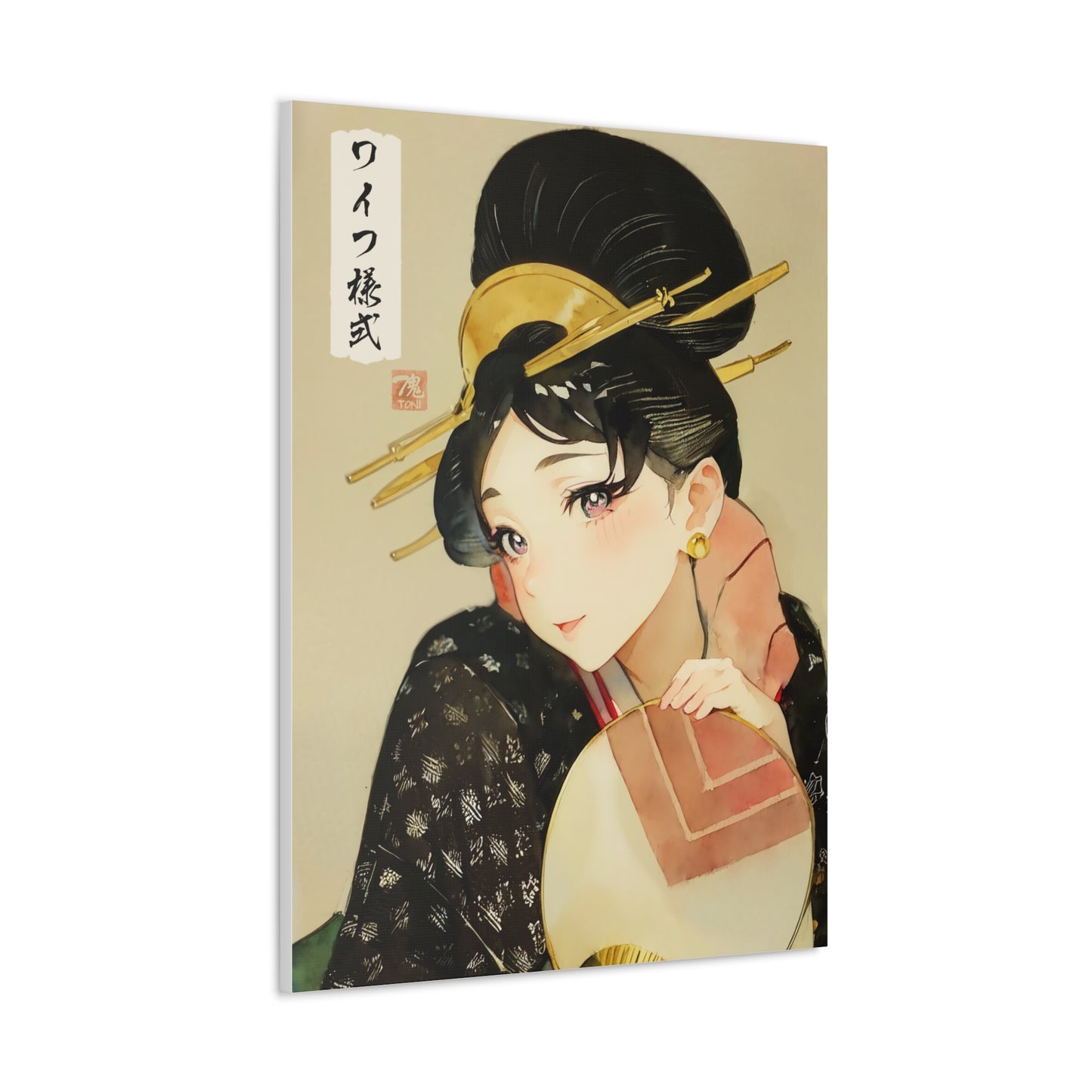 Ukiyo-e Art - Waifu Style • Traditional Japanese Art on high quality Canvas